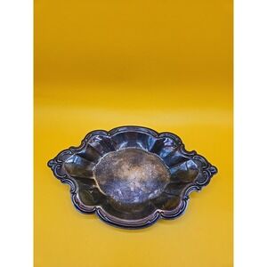 Antique Silver plate candy dish. 9.5 X 6 Inch Wakefield 548
